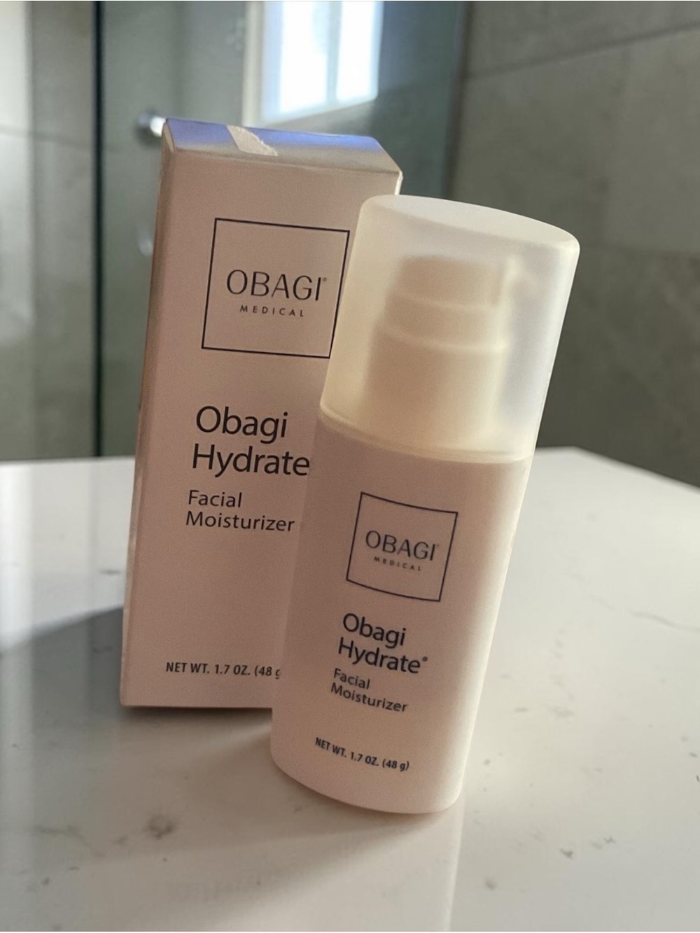 Obagi Hydrate Facial Moisturizer Pump bottle 1.7 oz.